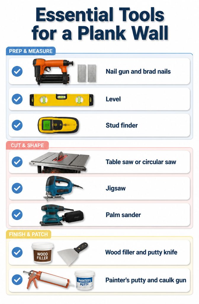 How to Install a DIY Plank Wall in 10 Steps 11 Tools You Will Need