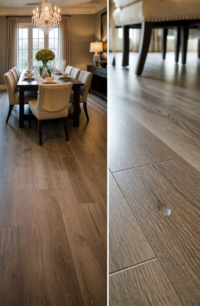 Instructions for replacing a damaged luxury vinyl plank.